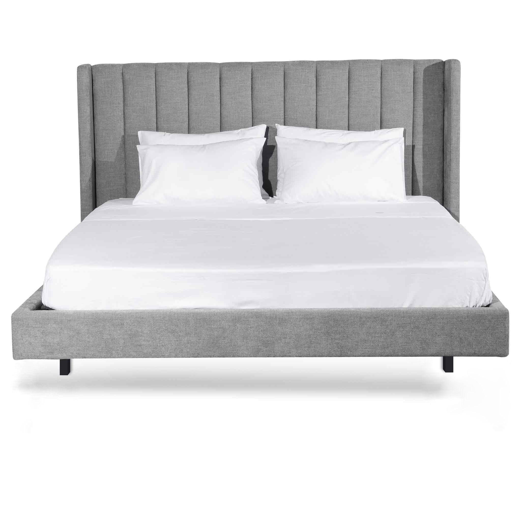 Ingemar Flint Grey Queen Bed Frame