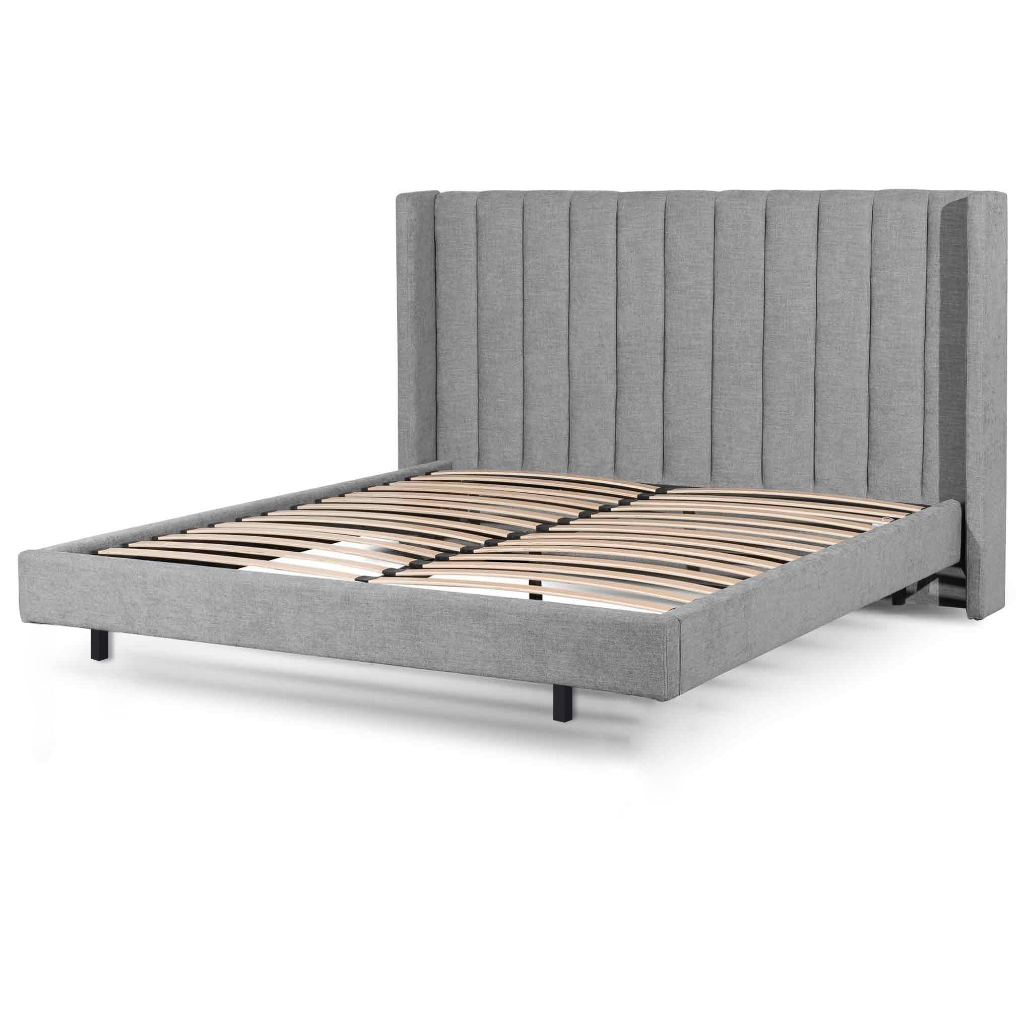 Ingemar Flint Grey Queen Bed Frame