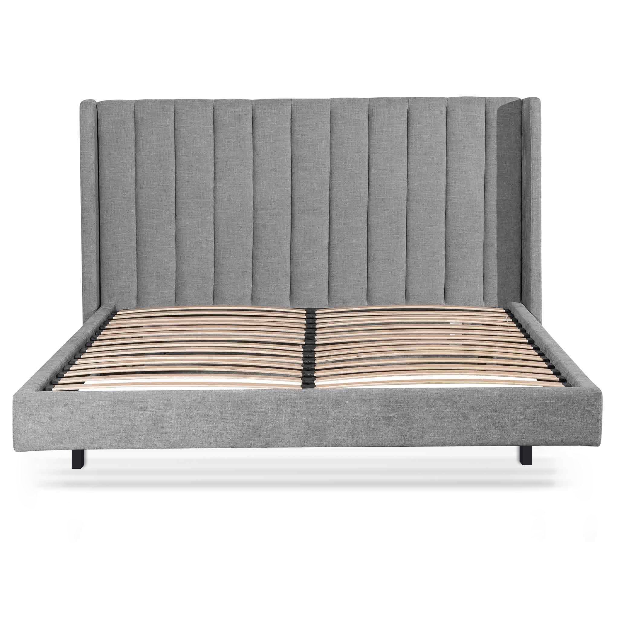 Ingemar Flint Grey Queen Bed Frame