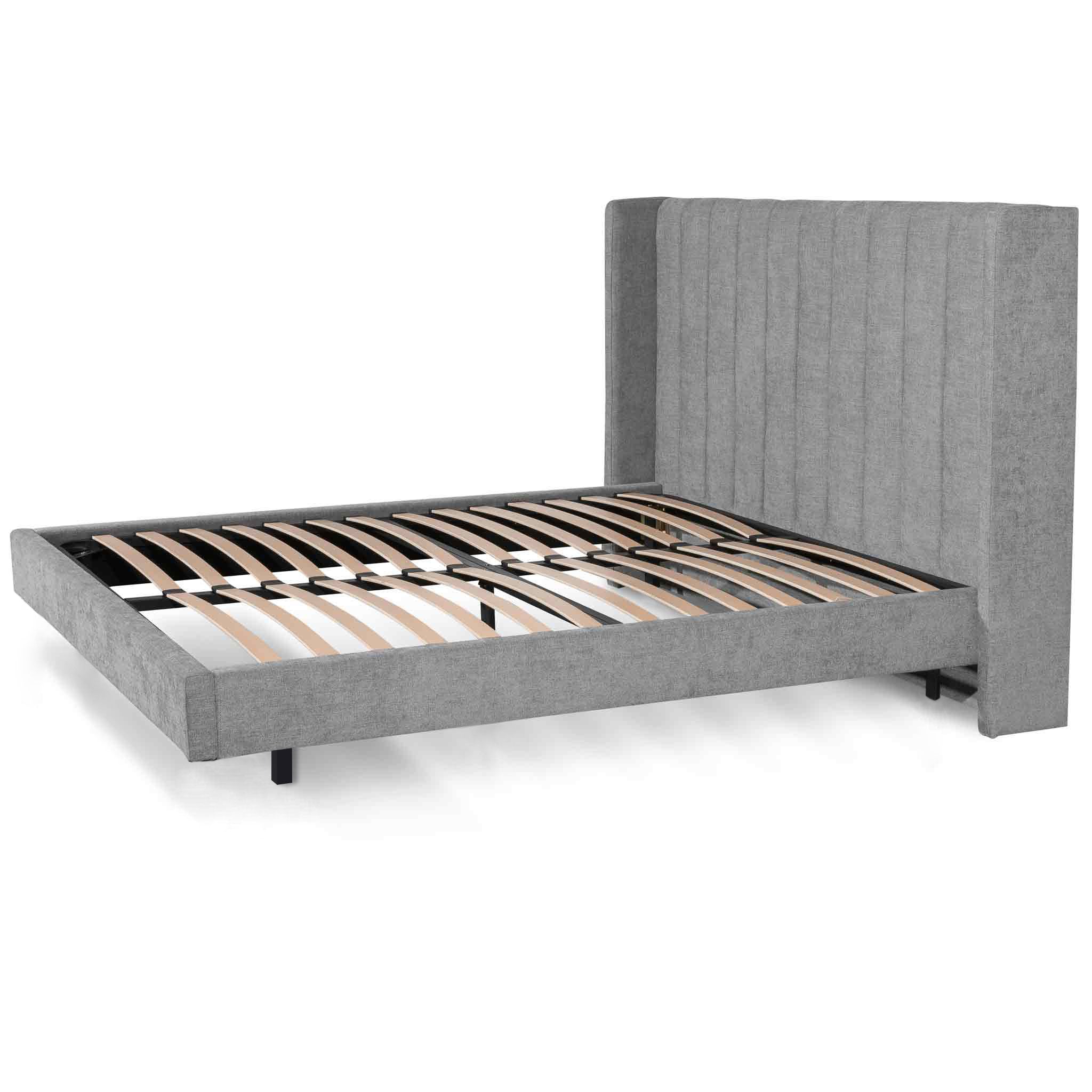 Ingemar Flint Grey Queen Bed Frame