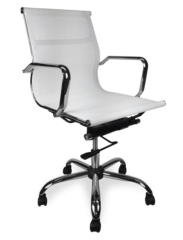 Designer Mesh Boardroom Office Chair - White