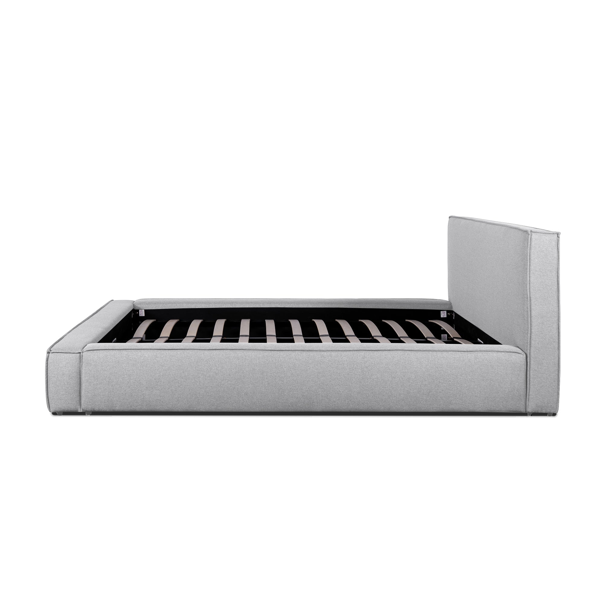 Pearl Grey King Bed Frame