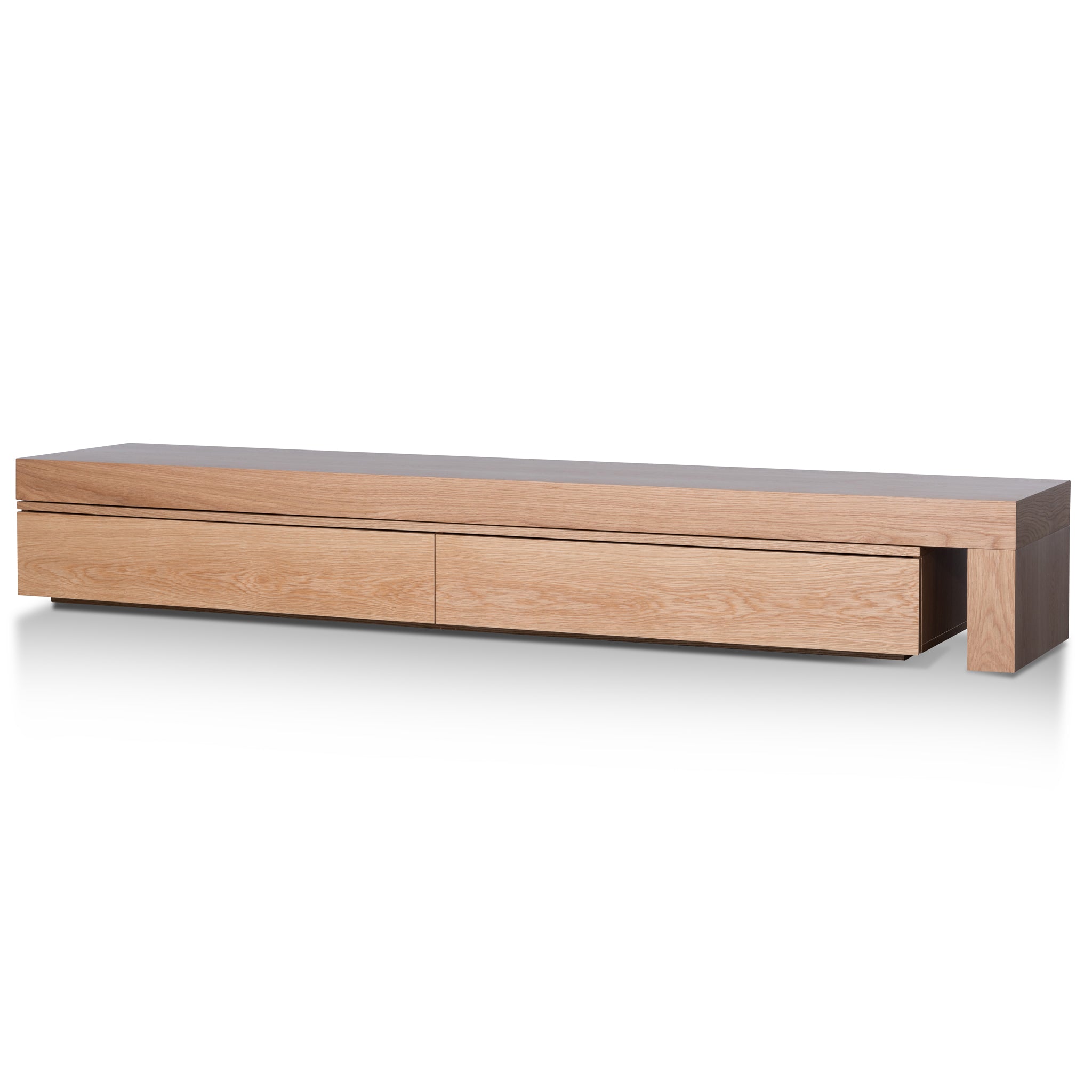 Katherine Extendable TV Entertainment Unit - Natural Oak