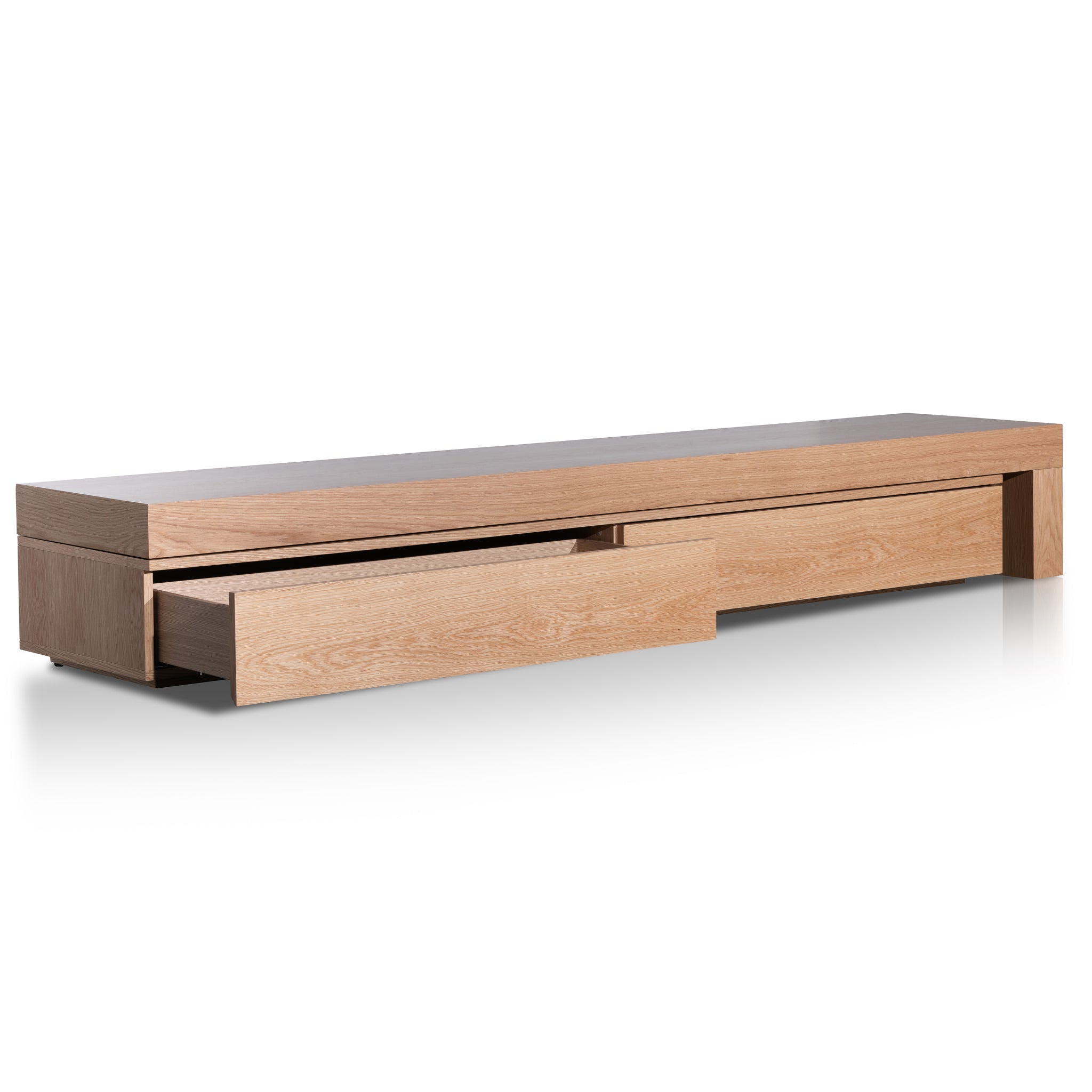 Katherine Extendable TV Entertainment Unit - Natural Oak