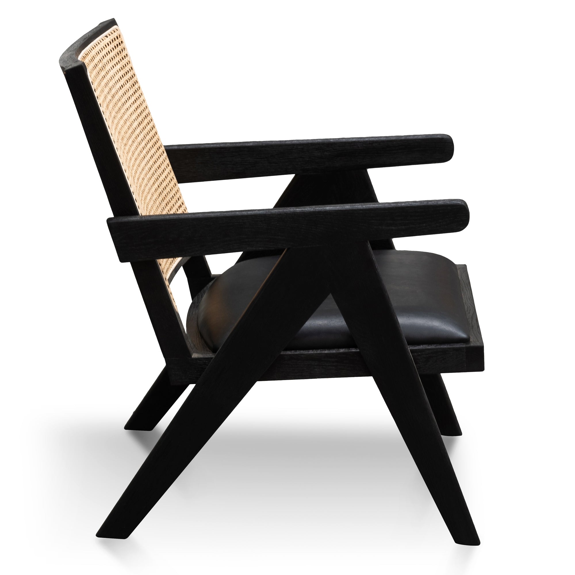 Castro Rattan Armchair - Black