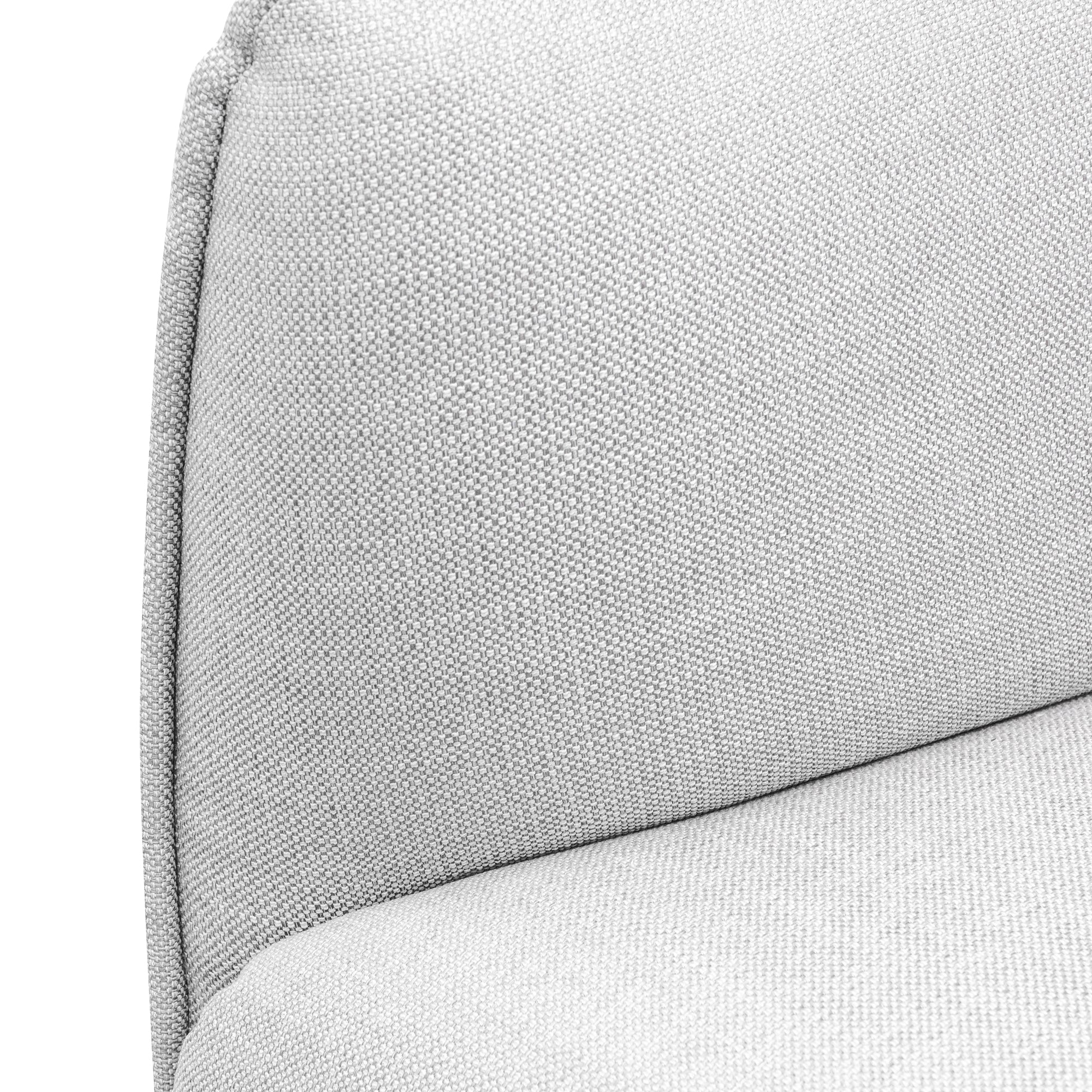 Light Texture Grey 3 Seater Fabric Sofa