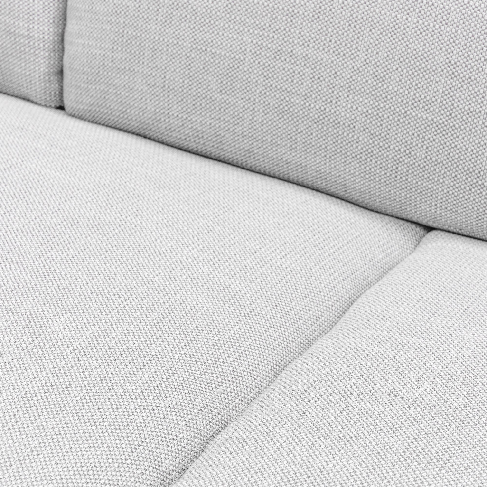 Light Texture Grey 3 Seater Fabric Sofa