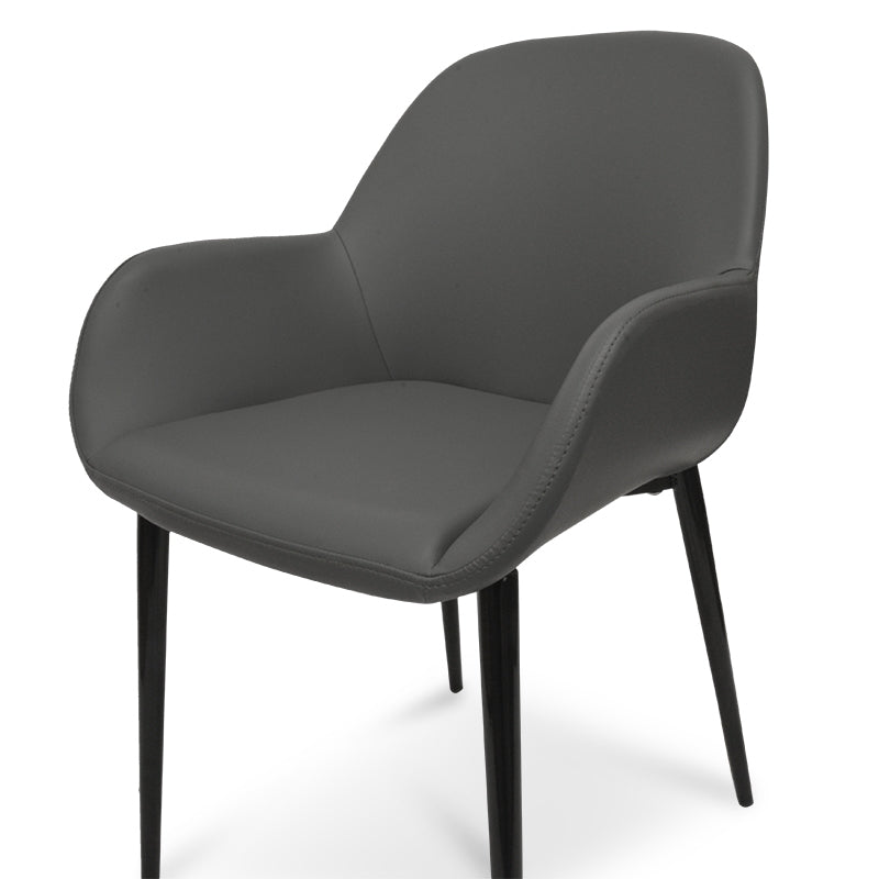 Lyton Dining Chair in Charcoal Grey