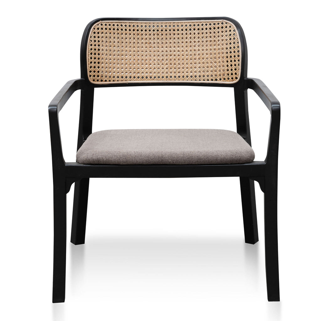 Madeline Fabric Armchair - Caramel Grey