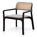 CLC6039-SD Fabric Armchair - Caramel Grey with Black Legs