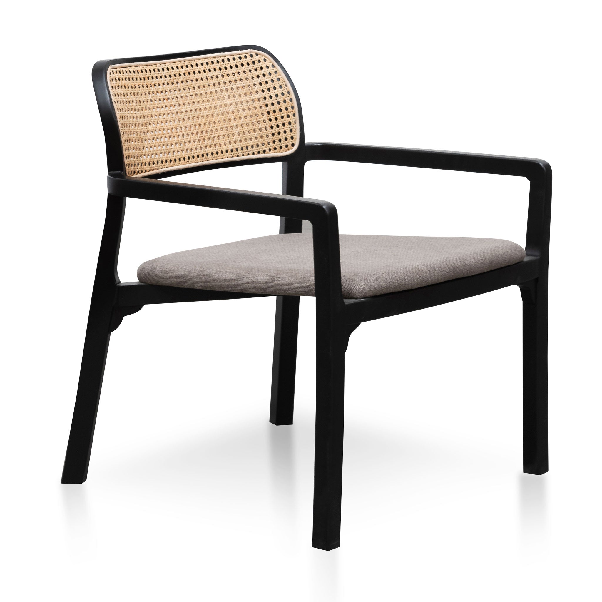 Madeline Fabric Armchair - Caramel Grey
