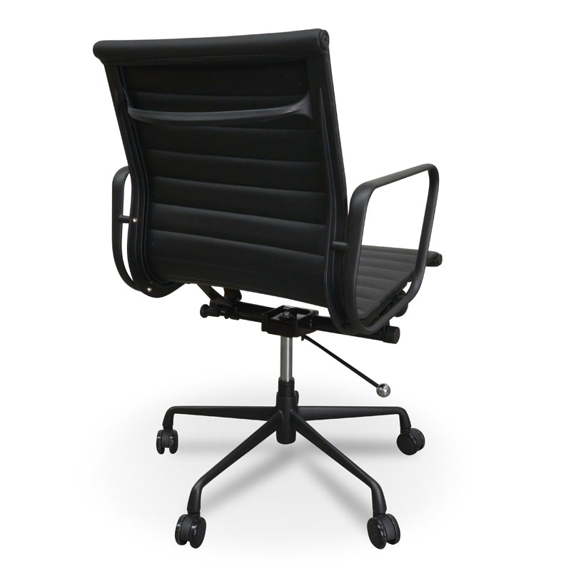 Dexter Leather Office Chair - Full Black