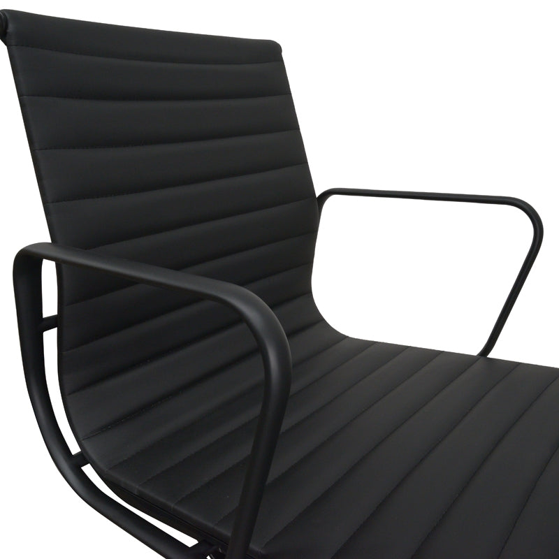 Dexter Leather Office Chair - Full Black