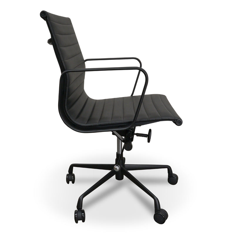 Dexter Leather Office Chair - Full Black