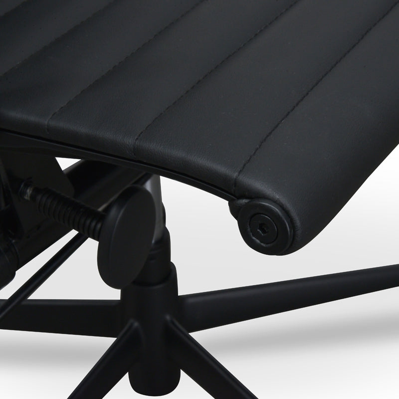 Dexter Leather Office Chair - Full Black