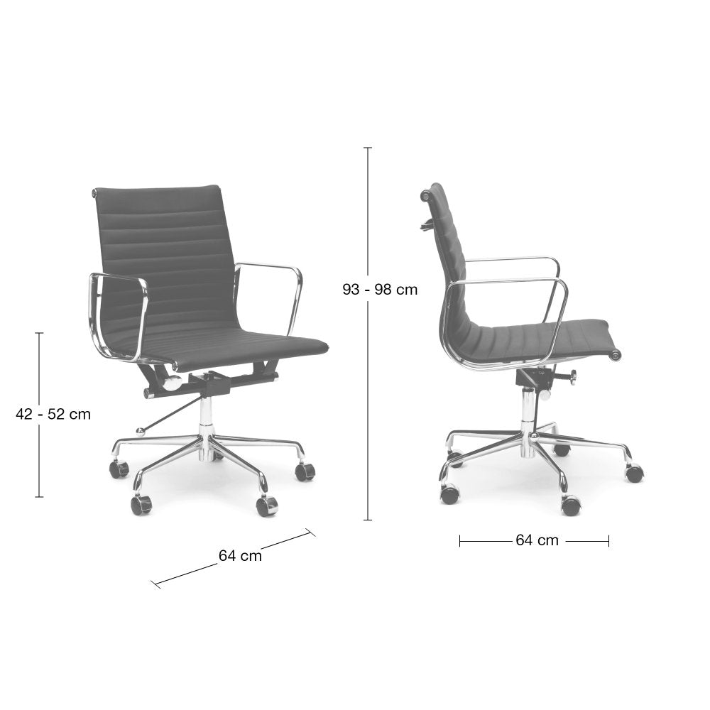 Cogra Leather Office Chair - White