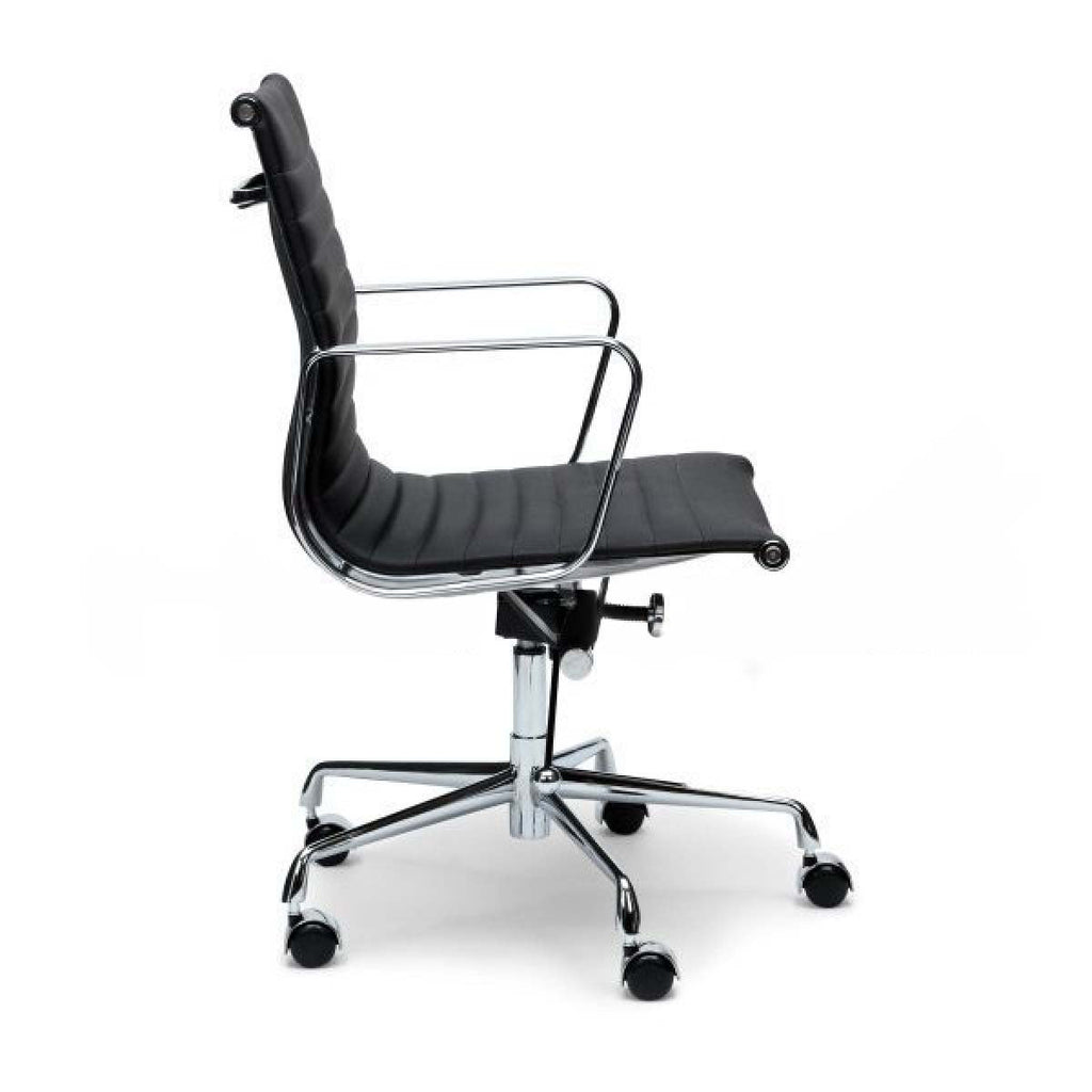 Cogra Leather Office Chair - Black