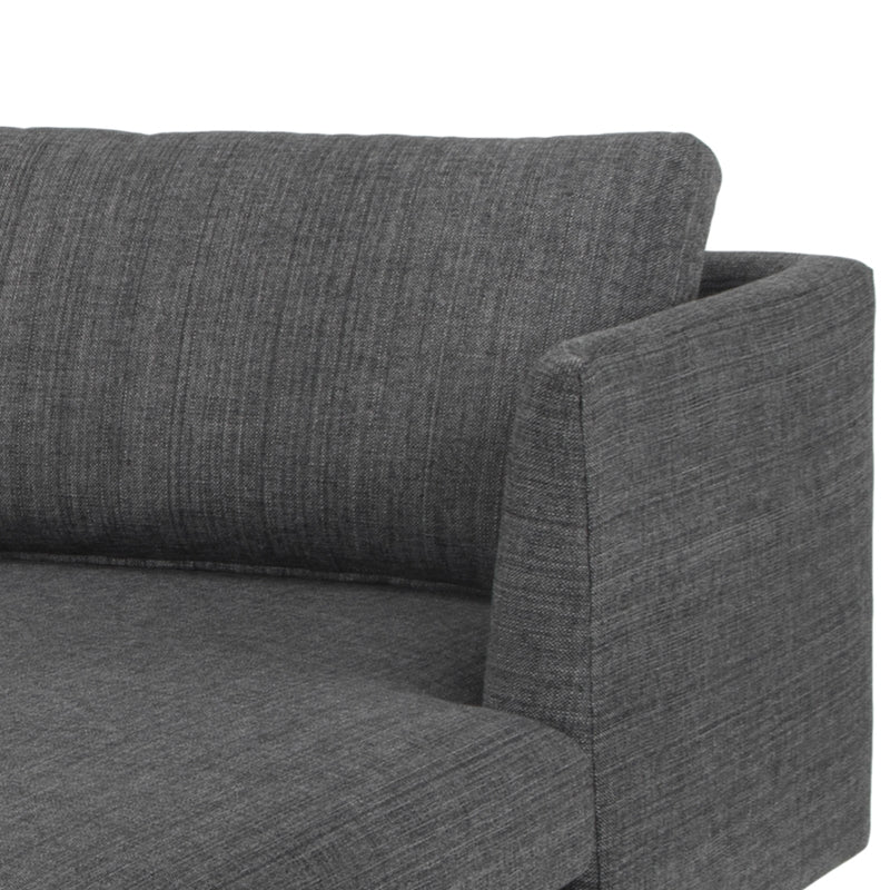 Venga 3 Seater With Right Chaise - Metal Grey