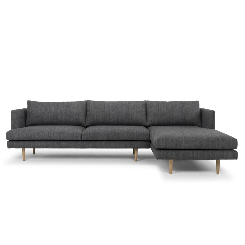 Venga 3 Seater With Right Chaise - Metal Grey