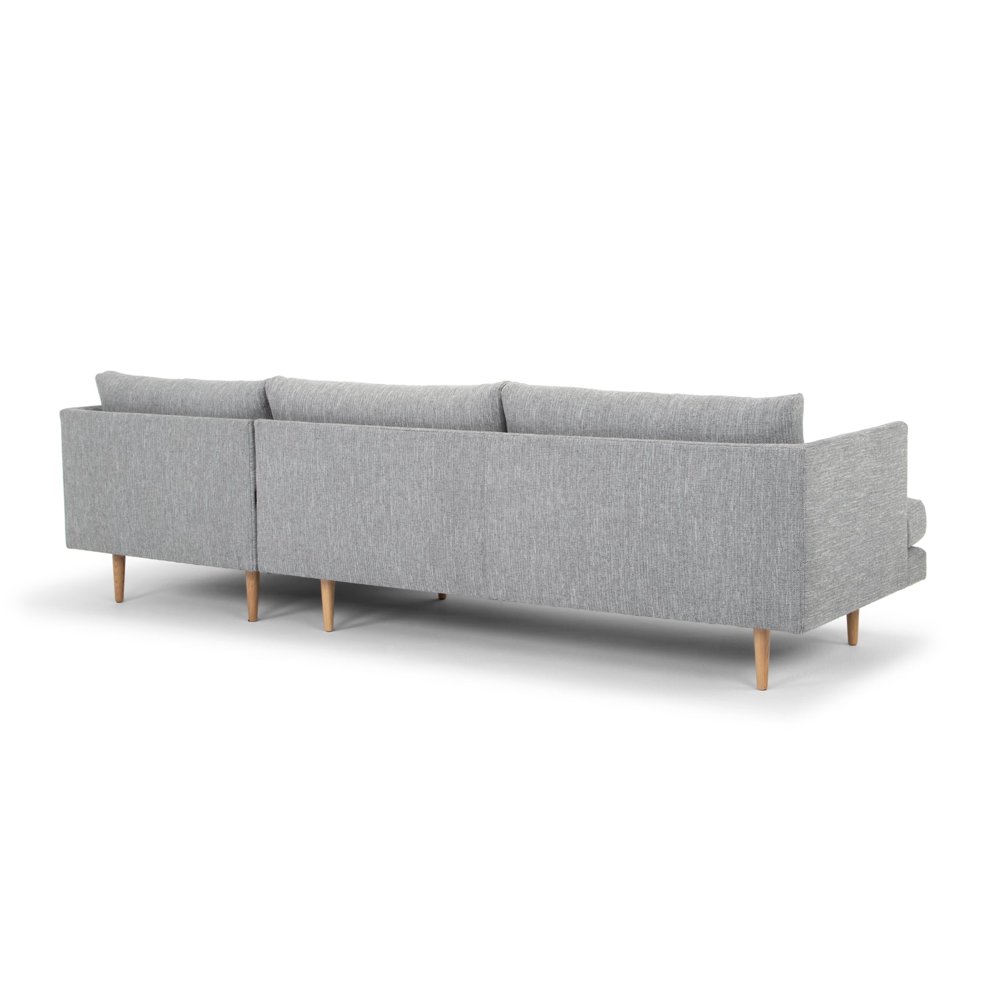 Denmark 3 Seater With Right Chaise Sofa - Graphite Grey