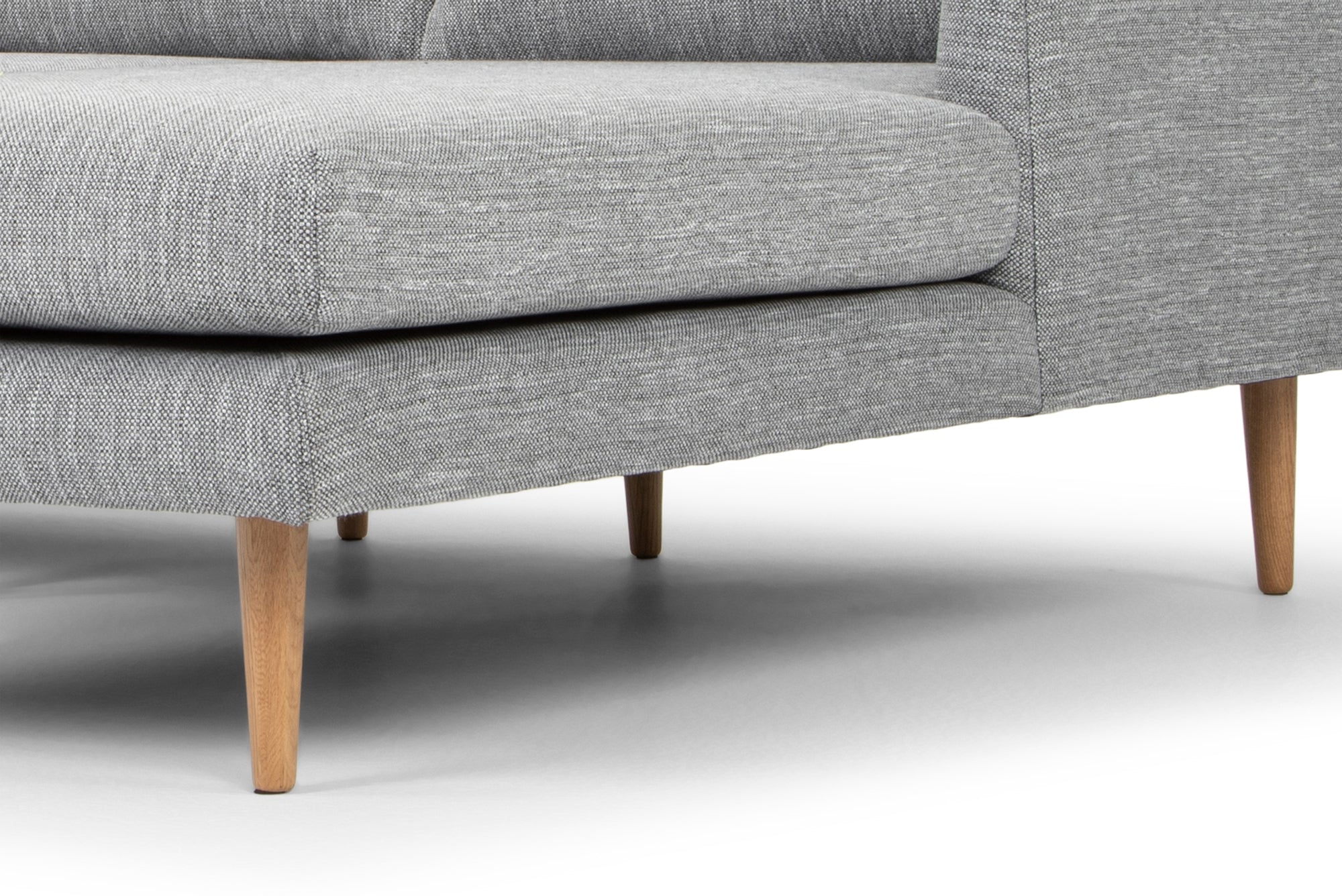Denmark 3 Seater With Right Chaise Sofa - Graphite Grey