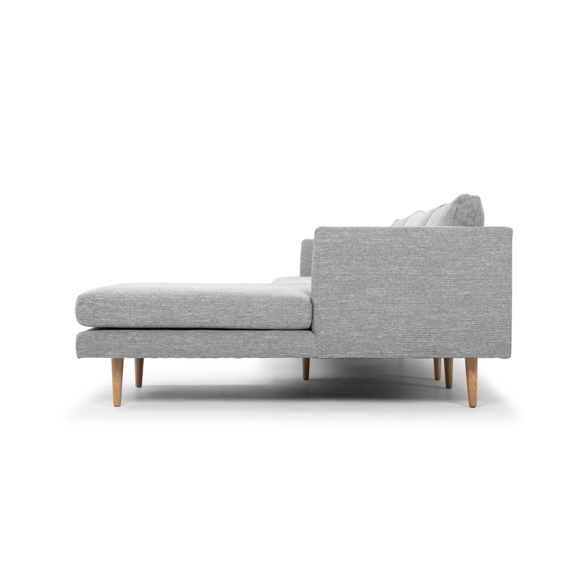 Denmark 3 Seater With Right Chaise Sofa - Graphite Grey