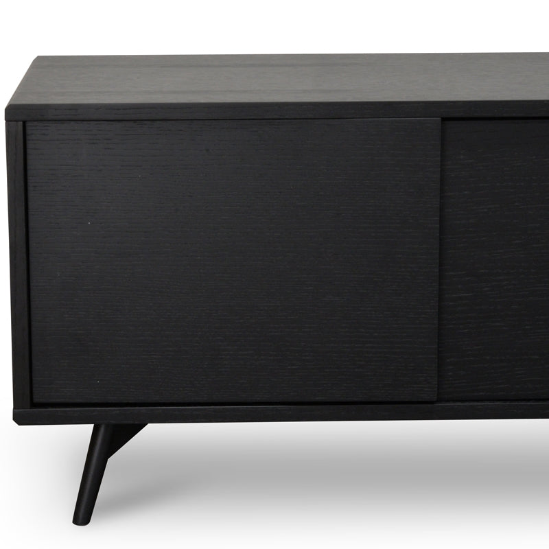 Nelson 2.4m Entertainment TV Unit - Black Oak