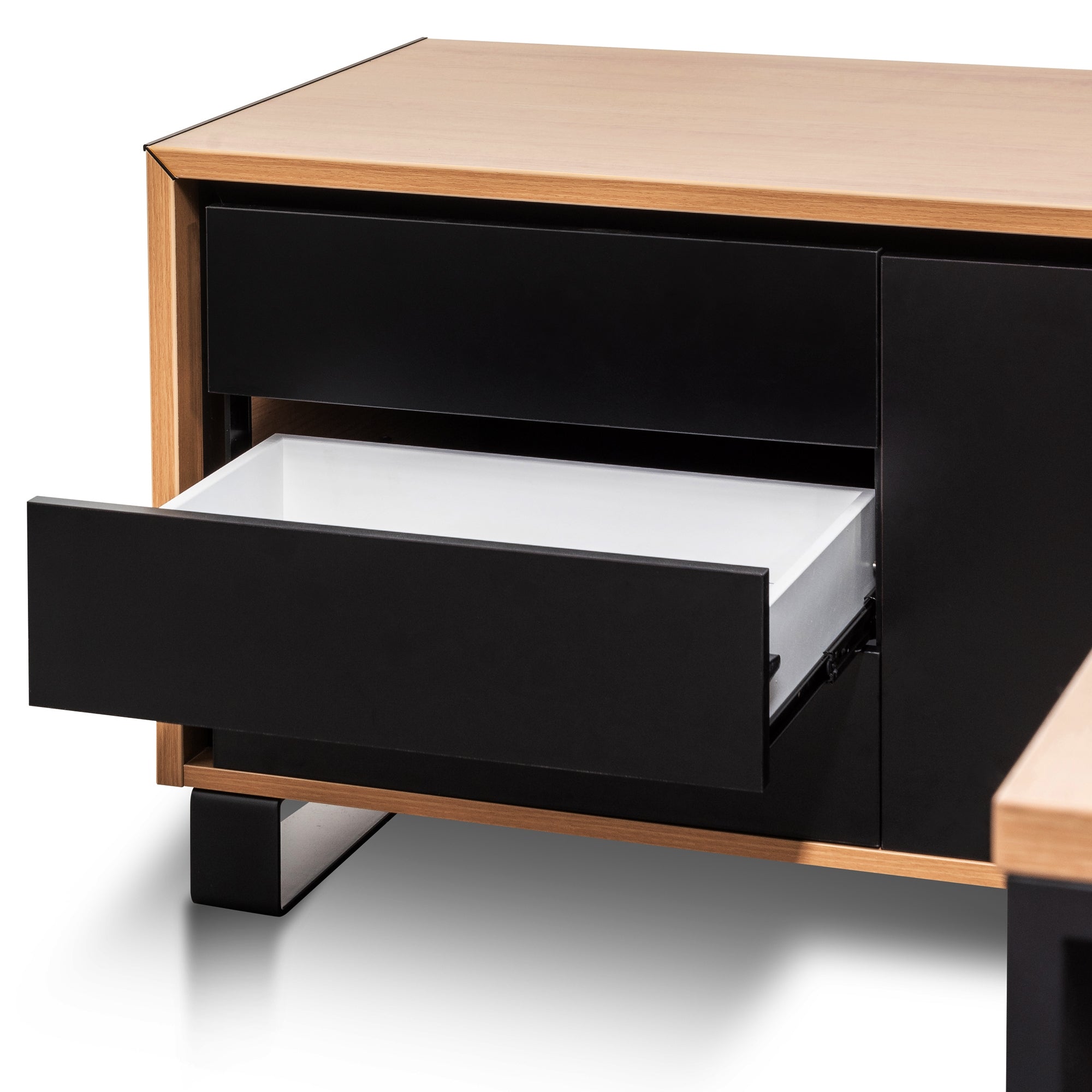 2.3m Left Return Office Desk - Natural