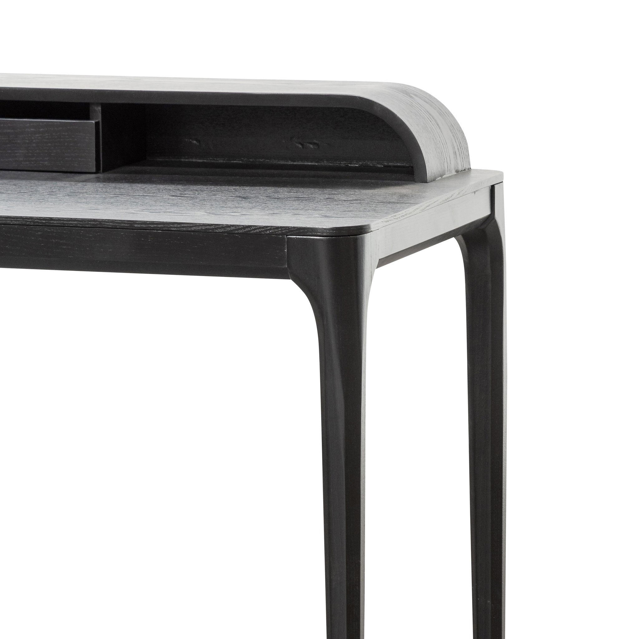 Reva Wooden Home Office Desk - Black