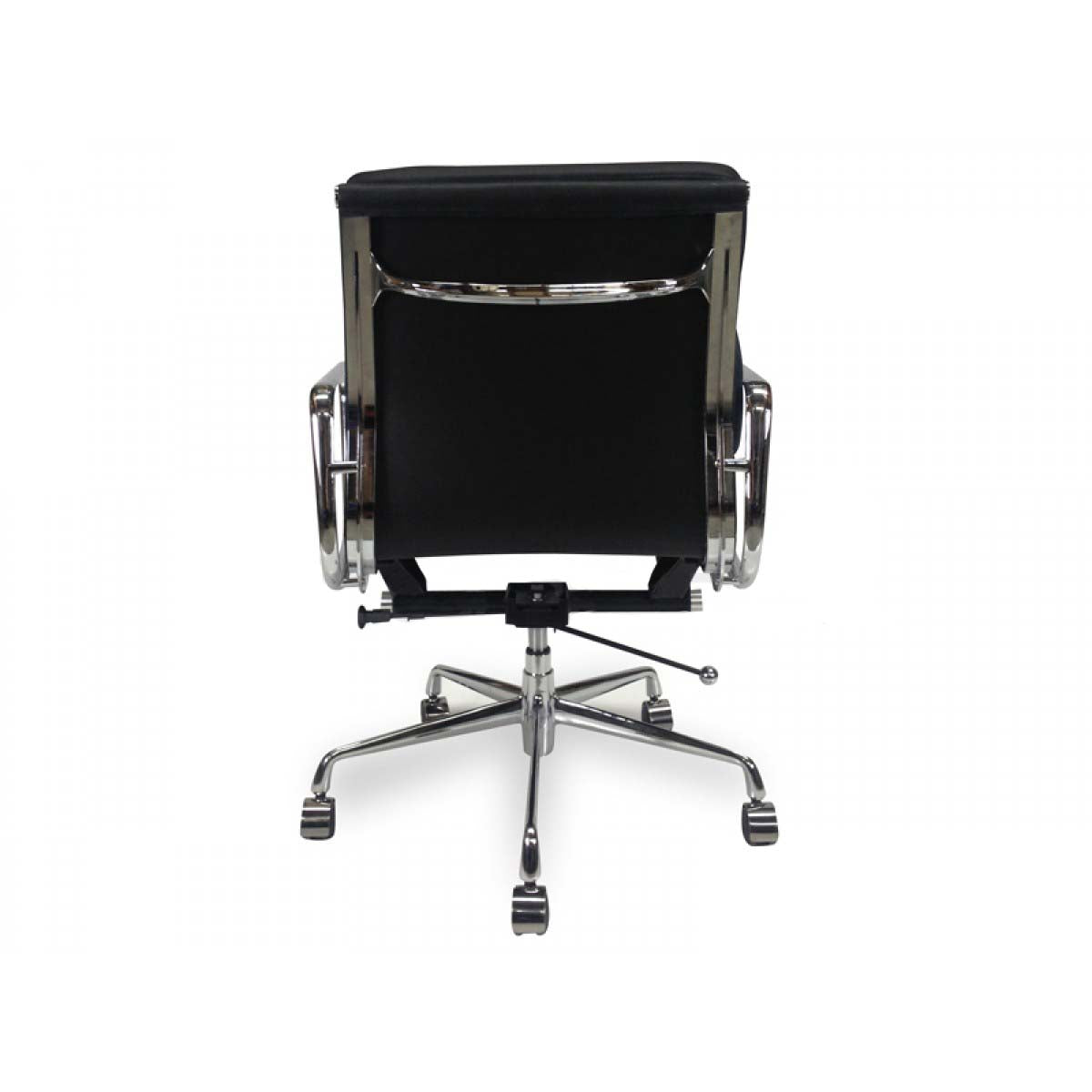 Eames Low Back Office Chair - Black Leather