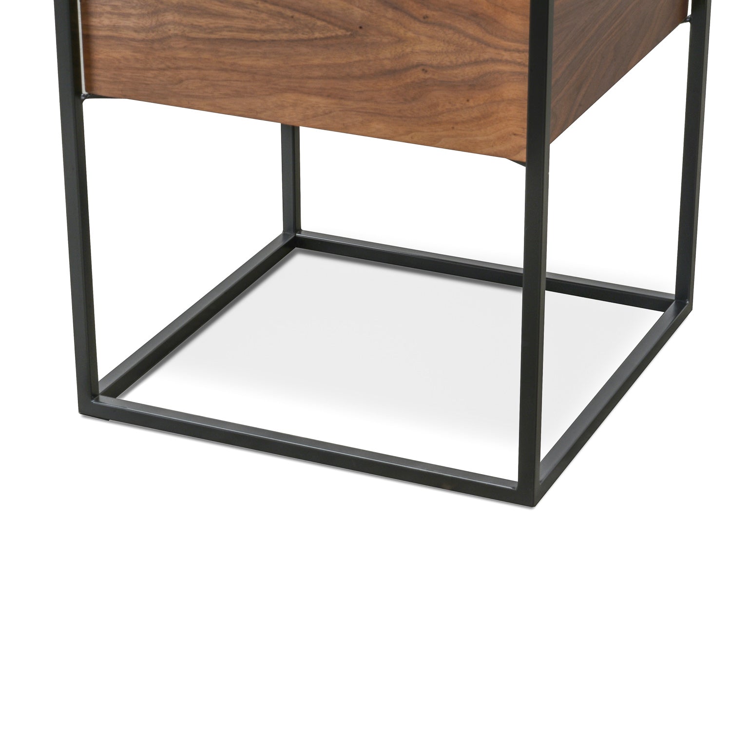 Cane Walnut Oak Side Table