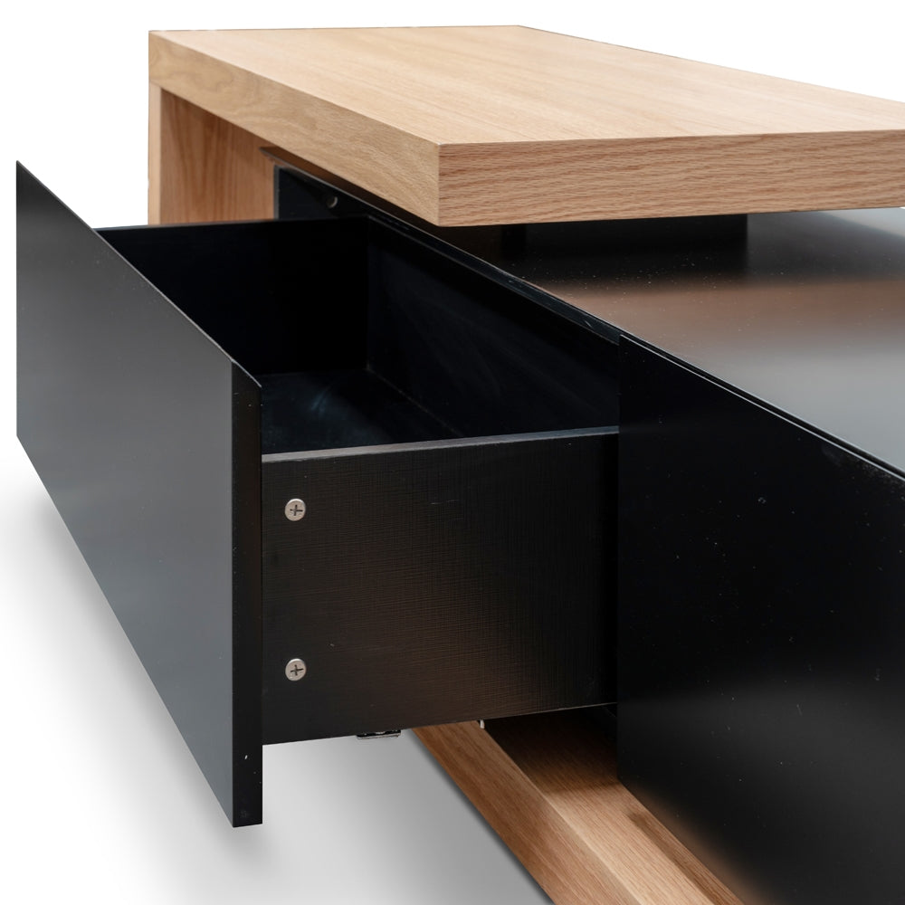 Extendable 2.4m Entertainment TV Unit - Natural Oak