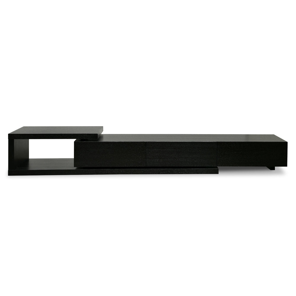 James Lowline 2.4-3.07m Entertainment TV Unit - Full Black