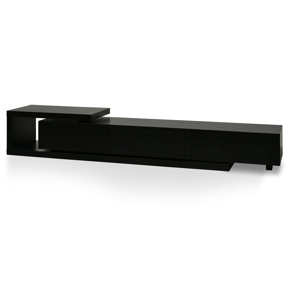 James Lowline 2.4-3.07m Entertainment TV Unit - Full Black