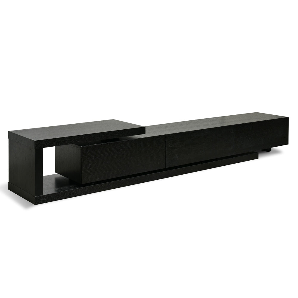 James Lowline 2.4-3.07m Entertainment TV Unit - Full Black