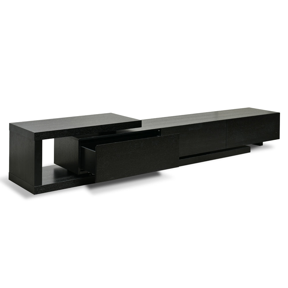 James Lowline 2.4-3.07m Entertainment TV Unit - Full Black