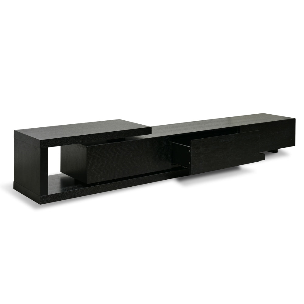 James Lowline 2.4-3.07m Entertainment TV Unit - Full Black