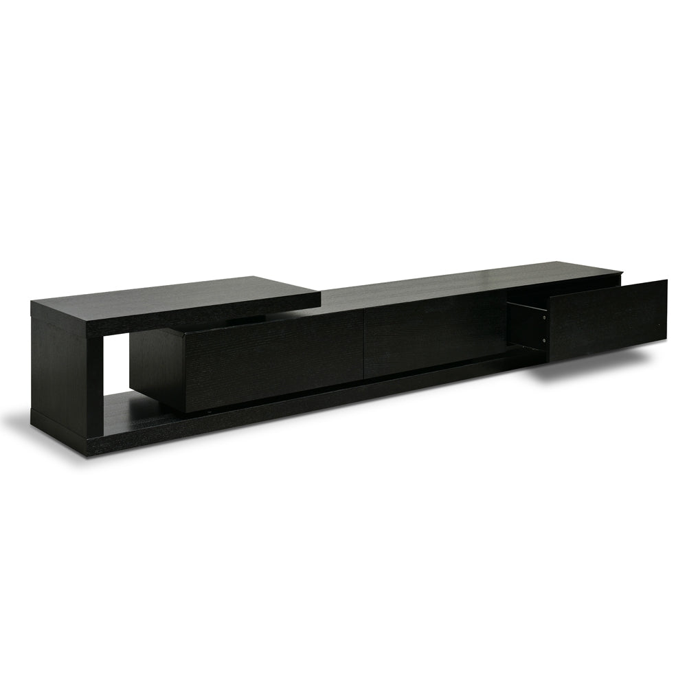 James Lowline 2.4-3.07m Entertainment TV Unit - Full Black