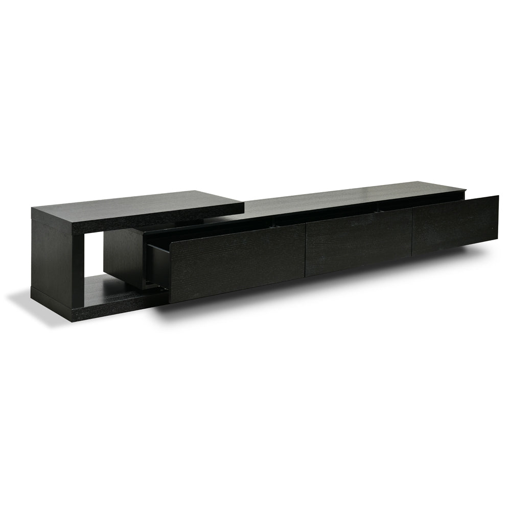 James Lowline 2.4-3.07m Entertainment TV Unit - Full Black