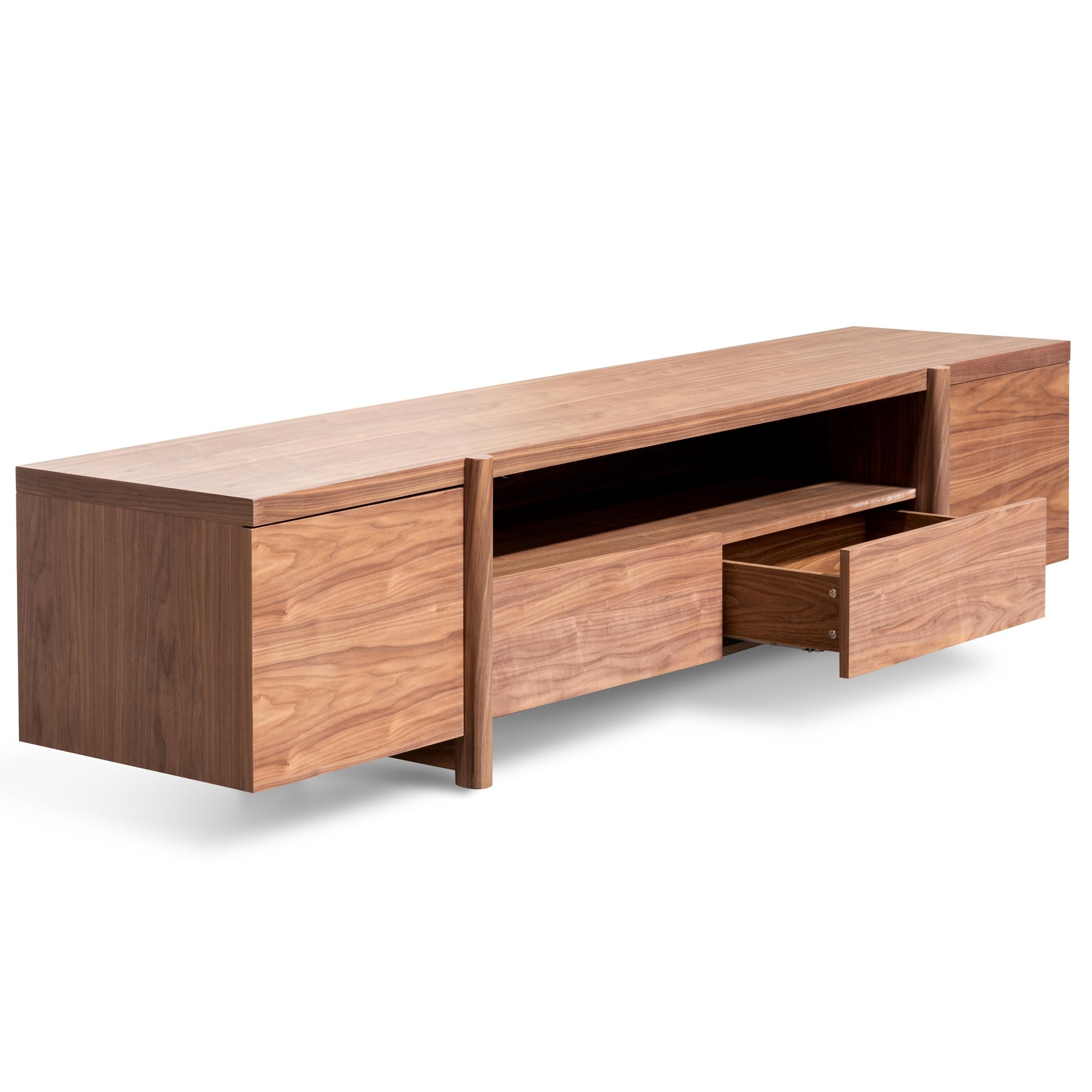 Samuel Lowline 2.1m Entertainment TV Unit - Walnut