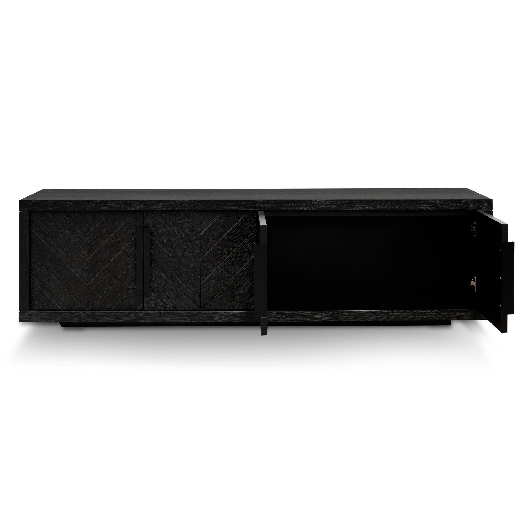 1.8m Entertainment TV Unit - Textured Espresso Black