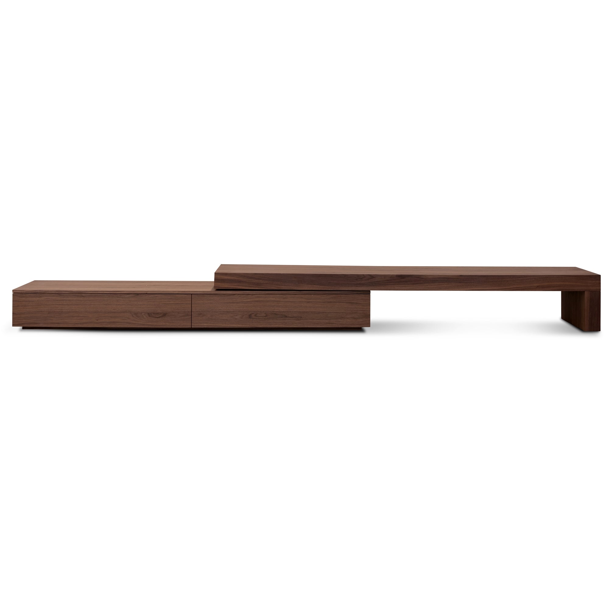 Kiera Extendable Entertainment TV Unit - Walnut