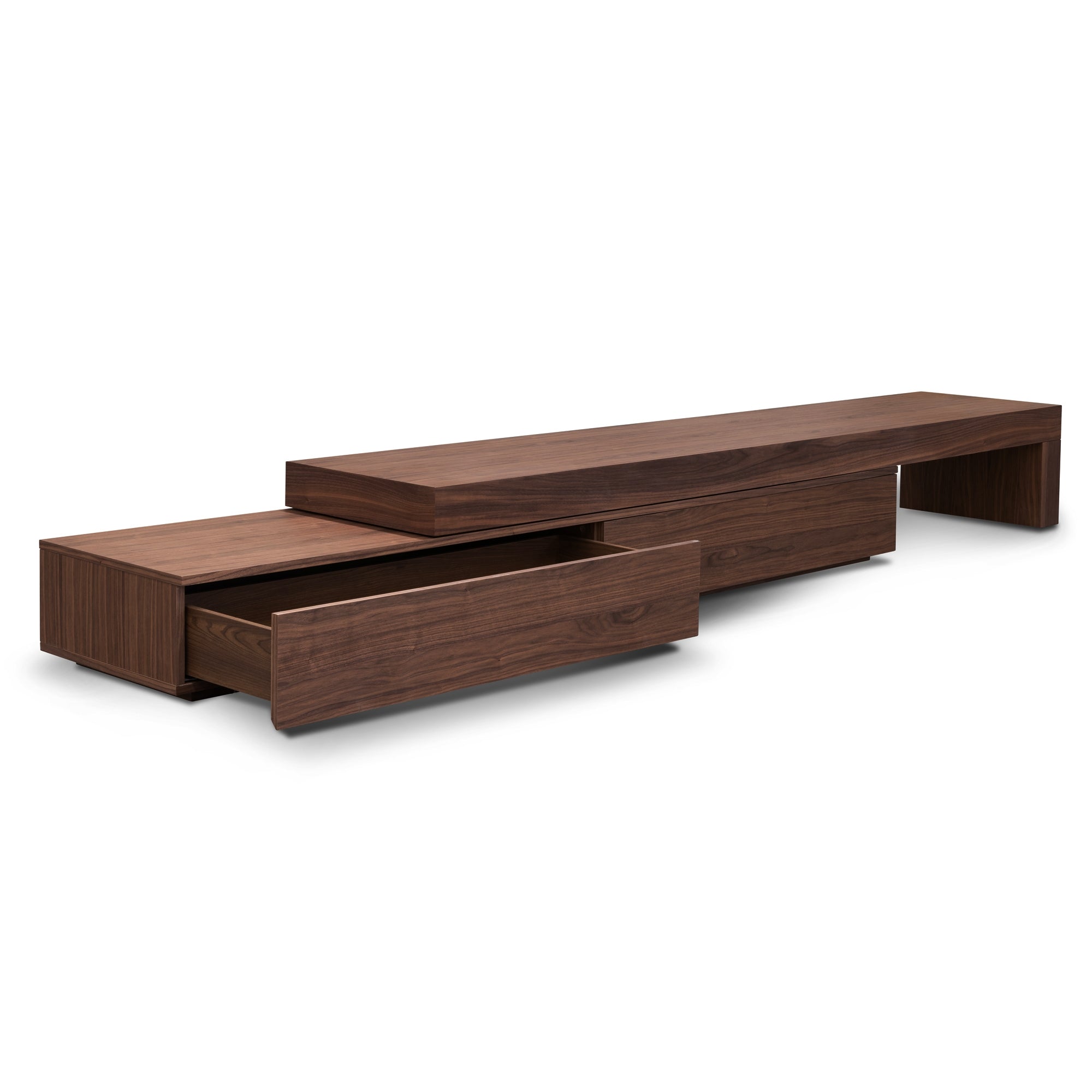 Kiera Extendable Entertainment TV Unit - Walnut