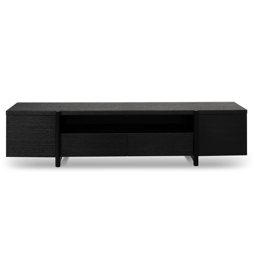 Samuel Lowline 2.1m Entertainment TV Unit - Black Oak