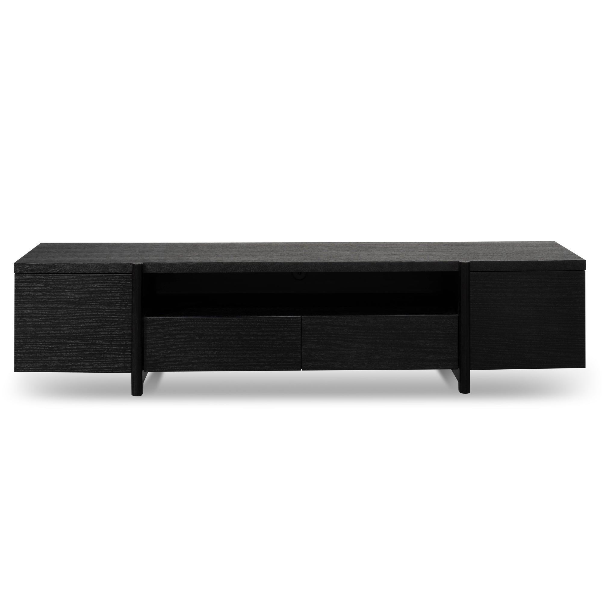Samuel Lowline 2.1m Entertainment TV Unit - Black Oak
