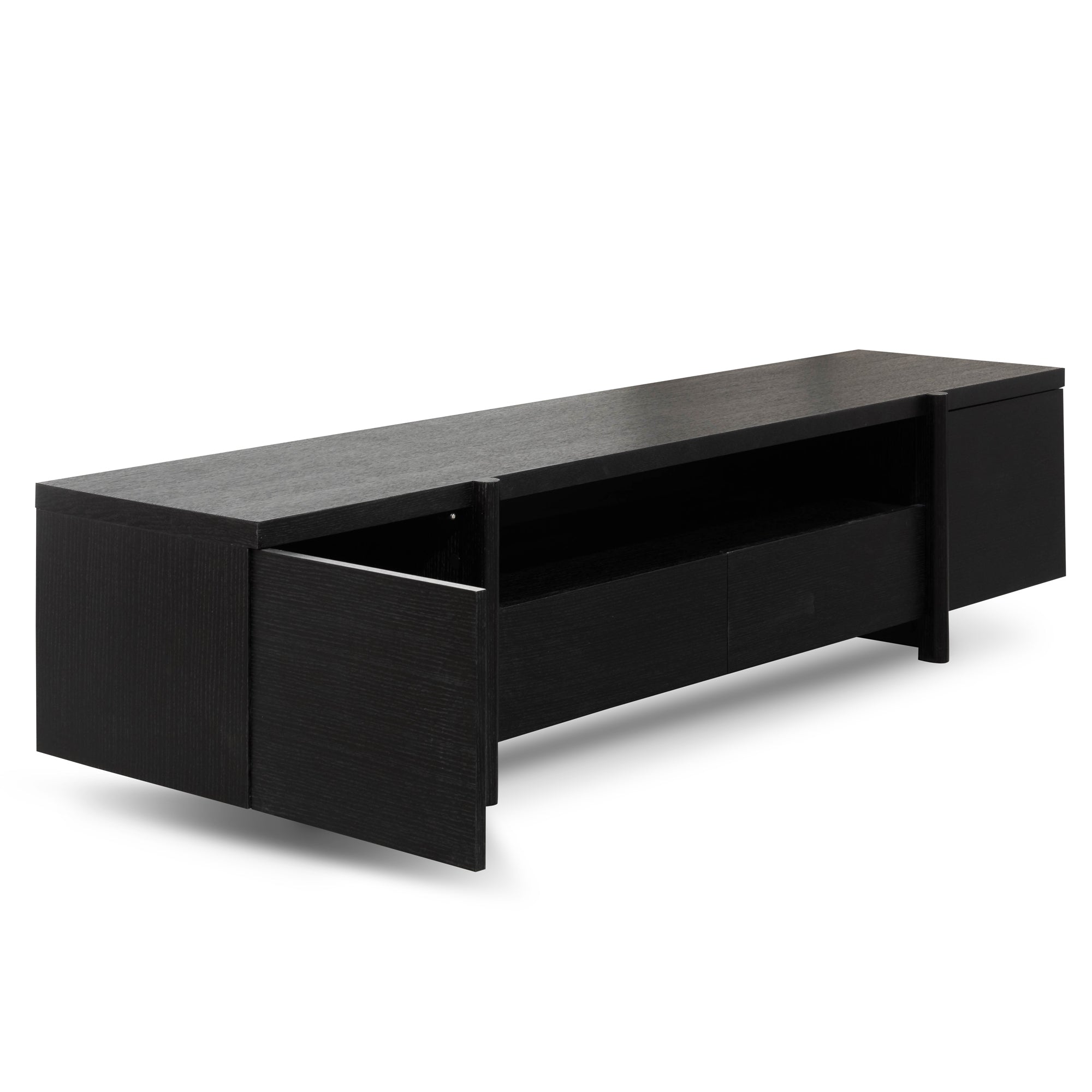 Samuel Lowline 2.1m Entertainment TV Unit - Black Oak