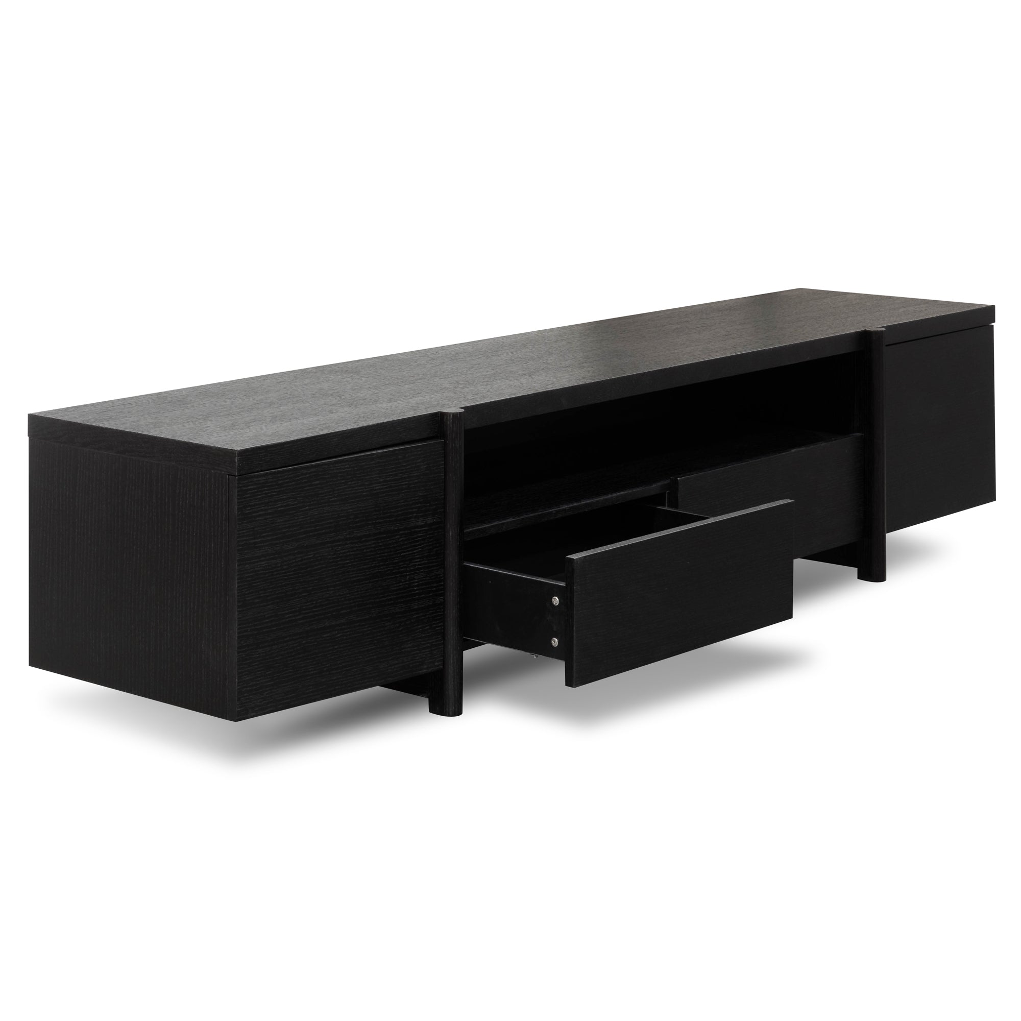 Samuel Lowline 2.1m Entertainment TV Unit - Black Oak