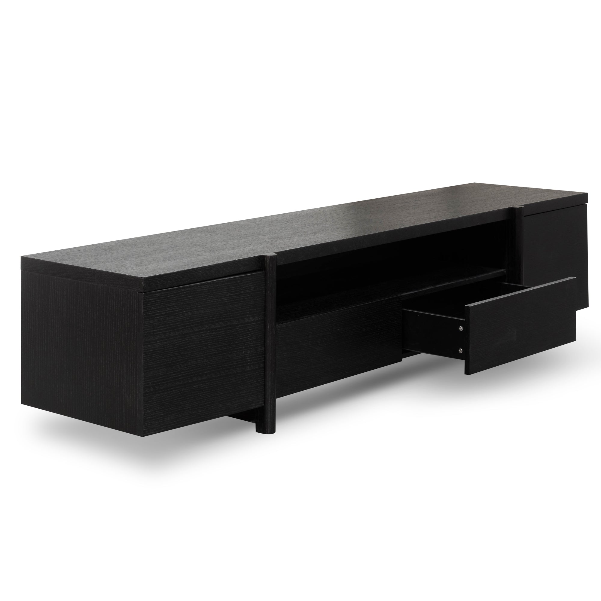 Samuel Lowline 2.1m Entertainment TV Unit - Black Oak