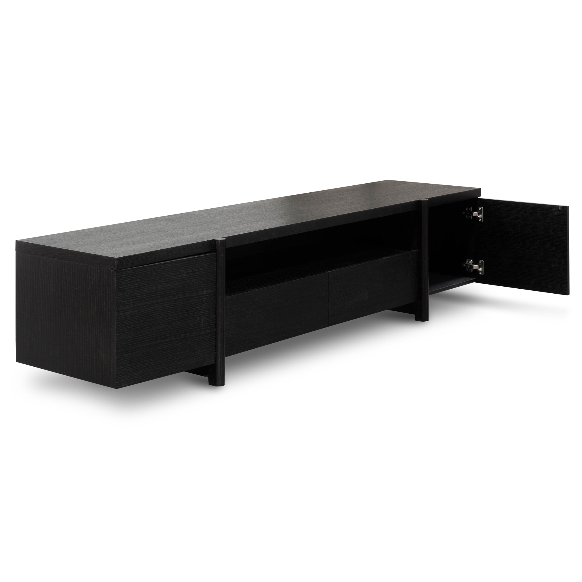 Samuel Lowline 2.1m Entertainment TV Unit - Black Oak