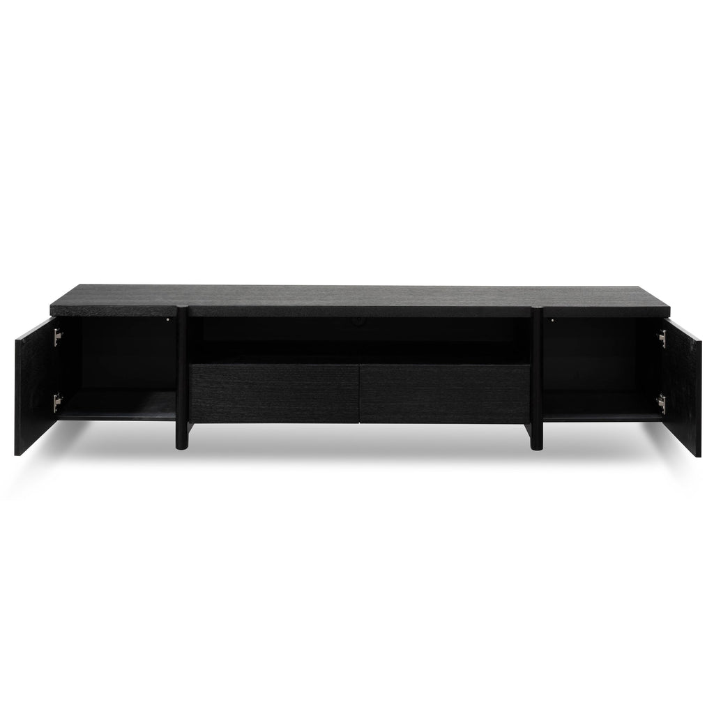 Samuel Lowline 2.1m Entertainment TV Unit - Black Oak